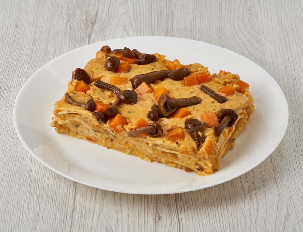 Pasticcio zucca e funghi